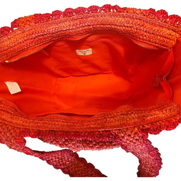 Kate Spade x Target Raffia Bow Large Tote Bag 21" W x 11" H x 7" D - Picture 6 of 10